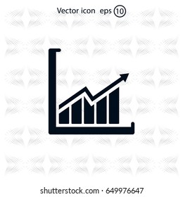 arrow on the scale web icon. vector design