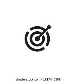 Arrow on Target logo or icon design