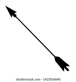 arrow on a white background