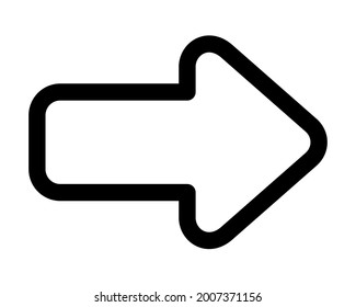 arrow on a white background