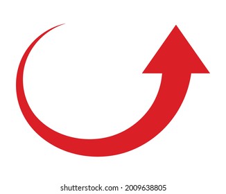 arrow on a white background