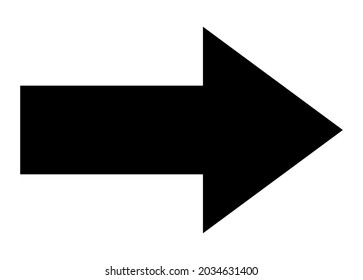 arrow on a white background