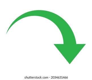 arrow on a white background