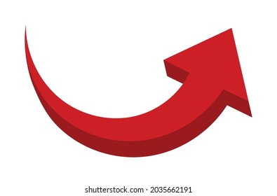 arrow on a white background