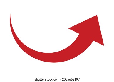 arrow on a white background