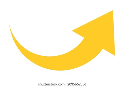 arrow on a white background