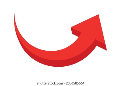 arrow on a white background