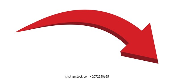 arrow on a white background