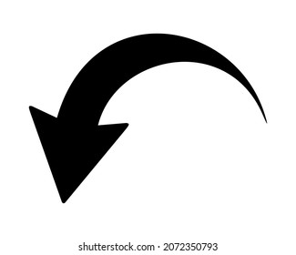 arrow on a white background