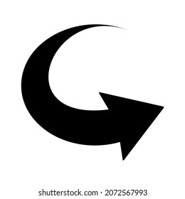 arrow on a white background