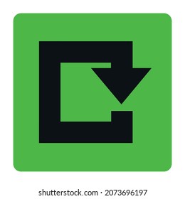 arrow on a white background