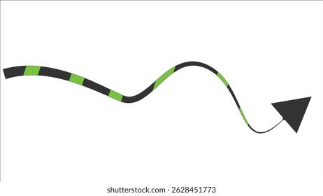 Arrow on a white background