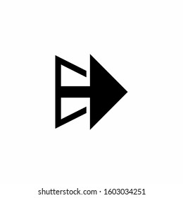 arrow open icon logo vector