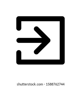 arrow open page icon trendy flat design