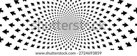 arrow optical illusion background black and white hypnotic