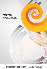 arrow orange  business background