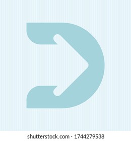 arrow out of the background with place for text