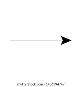 Arrow, outline, flat, vector icon