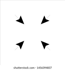 Arrow, outline, flat, vector icon