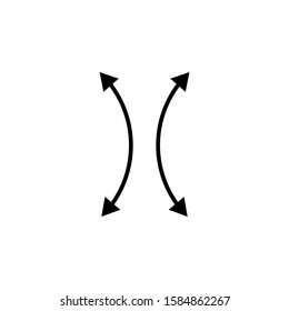 arrow outline icons . vector icon