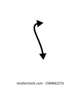 arrow outline icons . vector icon