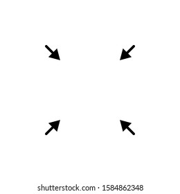 arrow outline icons . vector icon