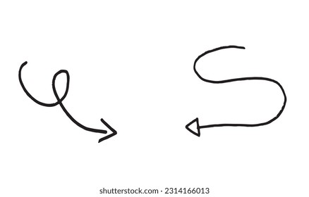 Arrow outline illustration image. 
Hand drawn image artwork of an arrow. 
Simple cute original logo.
Hand drawn vector illustration for posters, cards, t-shirts.