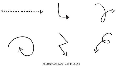 Arrow outline illustration image. 
Hand drawn image artwork of an arrow. 
Simple cute original logo.
Hand drawn vector illustration for posters, cards, t-shirts.
