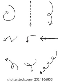 Arrow outline illustration image. 
Hand drawn image artwork of an arrow. 
Simple cute original logo.
Hand drawn vector illustration for posters, cards, t-shirts.