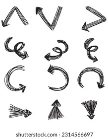 Arrow outline illustration image. 
Hand drawn image artwork of an arrow. 
Simple cute original logo.
Hand drawn vector illustration for posters, cards, t-shirts.