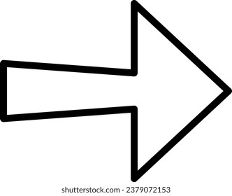 Arrow Outline Illustration Isolated Vector
