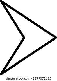 Arrow Outline Illustration Isolated Vector