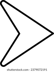 Arrow Outline Illustration Isolated Vector