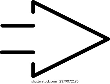 Arrow Outline Illustration Isolated Vector