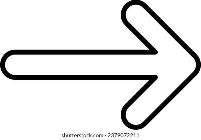 Arrow Outline Illustration Isolated Vector