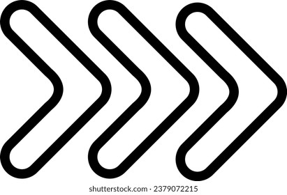Arrow Outline Illustration Isolated Vector