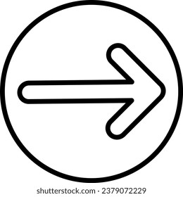 Arrow Outline Illustration Isolated Vector