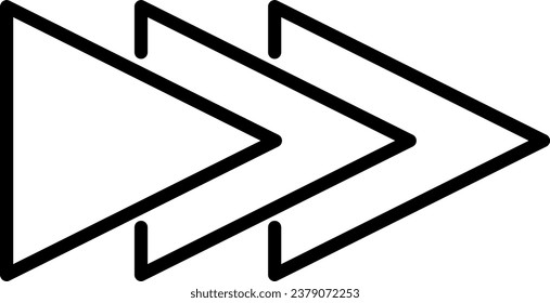 Arrow Outline Illustration Isolated Vector