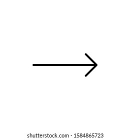 Arrow outline line vector icon . vector icon