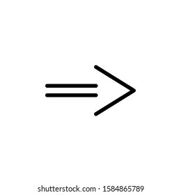 Arrow outline line vector icon . vector icon