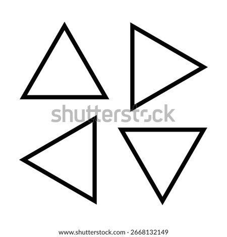 arrow outline shape design package 