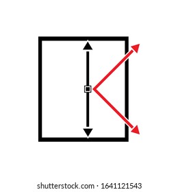 arrow outline symbol vector logo to drawing