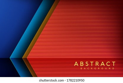 Arrow overlap layer abstract background