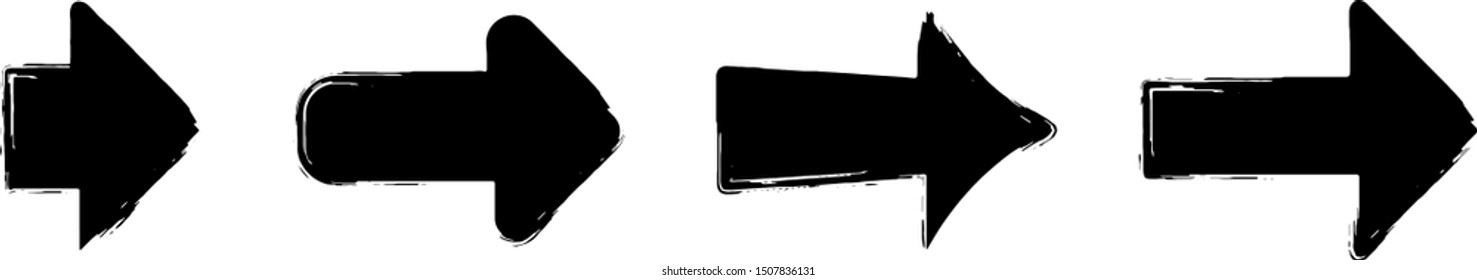 Arrow Pack Set Ink Hand-Drawn Look