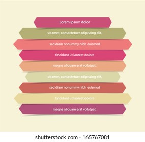 Arrow paper labels. Vector eps10.