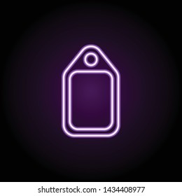 arrow in paper neon icon. Elements of web set. Simple icon for websites, web design, mobile app, info graphics