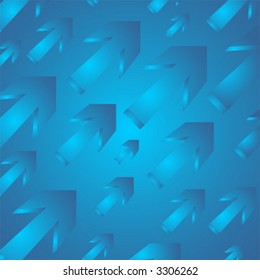 Arrow pattern with different sizes and pointing up