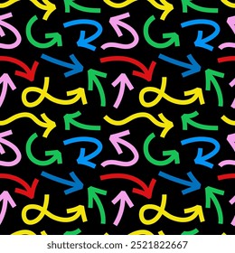 Arrow pattern marker bold colorful style