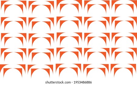 Pfeilmuster mit orangefarbener Farbe