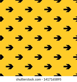 Arrow pattern seamless vector repeat geometric yellow for any design